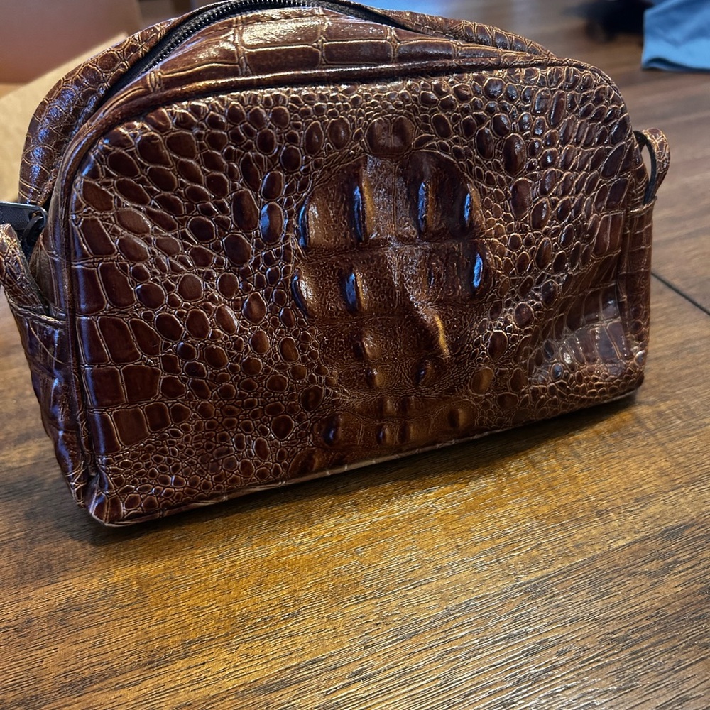 Brown Crocodile Leather Bag